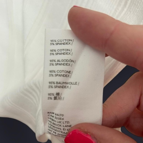 NWT Anthropologie x Maeve XS White Spliced Neck Top - Picture 7 of 7